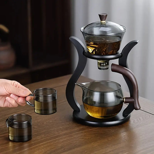 Z- Juego de tetera de vidrio con interruptor magnético