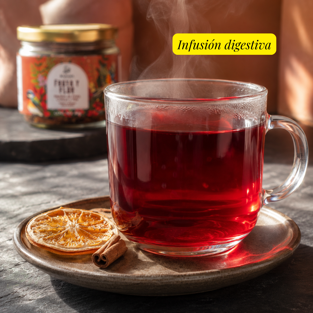 Infusión Digestiva de Jamaica y Canela Sin Azúcar | Mahama | 80g