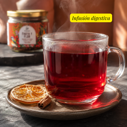 Infusión Digestiva de Jamaica y Canela Sin Azúcar | Mahama | 80g