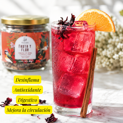 Infusión Digestiva de Jamaica y Canela Sin Azúcar | Mahama | 80g