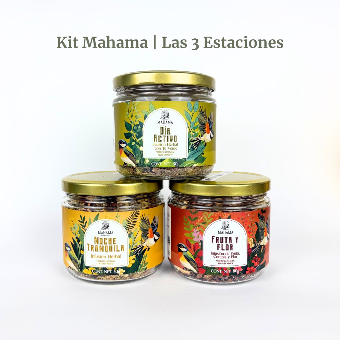 Ritual Completo — Suscripción Mensual Mahama — Caja con las 3 infusiones artesanales