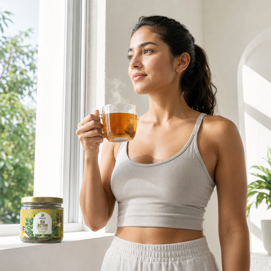 Té Verde con Jengibre Energizante Sin Azúcar | Mahama | 50g