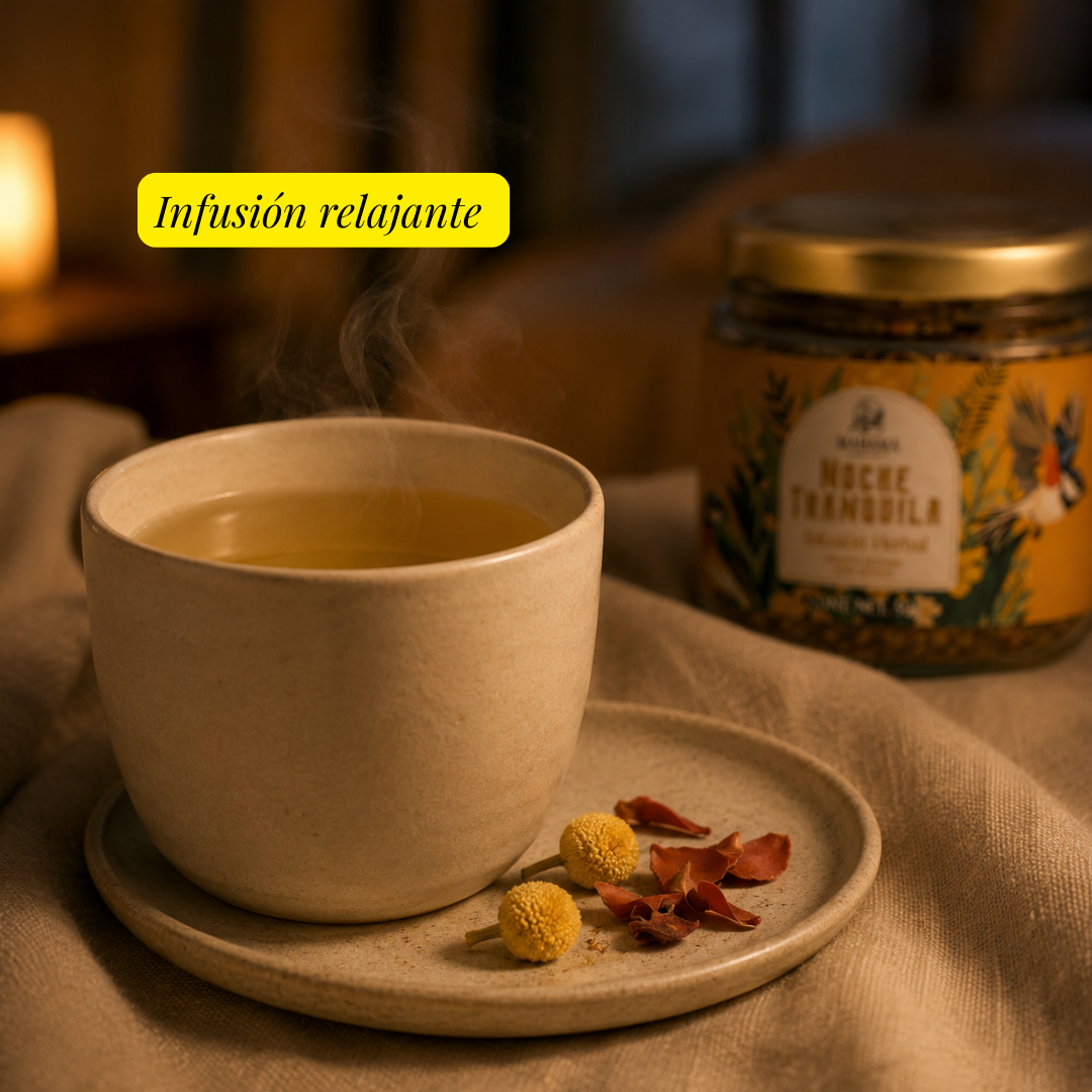 Infusión para Dormir con Manzanilla y Tila Sin Azúcar | Mahama | 50g