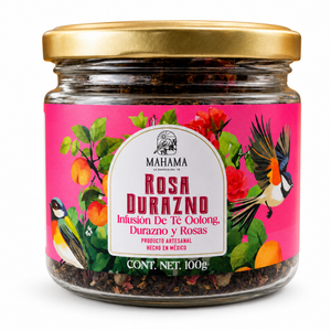 Té Oolong con Rosa y Durazno Artesanal Sin Azúcar | Mahama | 100g