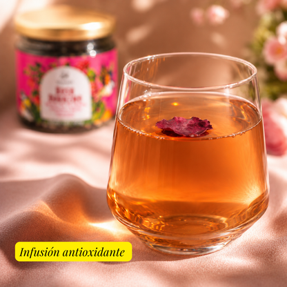 Té Oolong con Rosa y Durazno Artesanal Sin Azúcar | Mahama | 100g