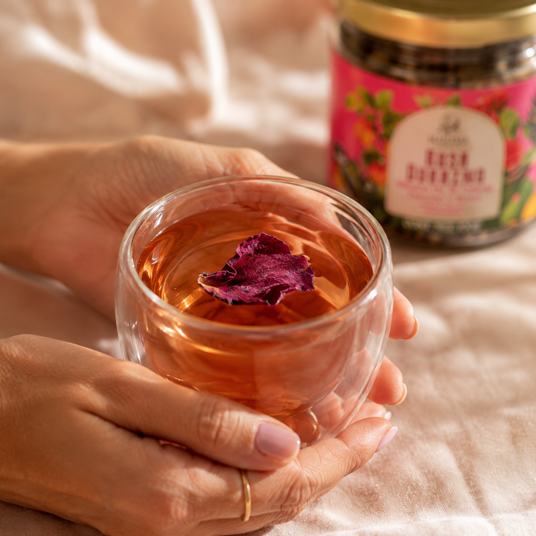 Té Oolong con Rosa y Durazno Artesanal Sin Azúcar | Mahama | 100g