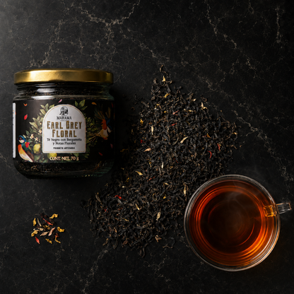 Earl Grey Floral con Bergamota Sin Azúcar | Mahama | 70g