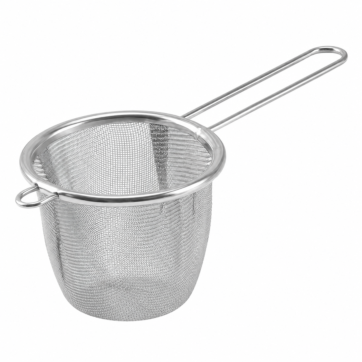 Infusor canastilla de malla fina con mango largo acero inoxidable para té hoja suelta Mahama