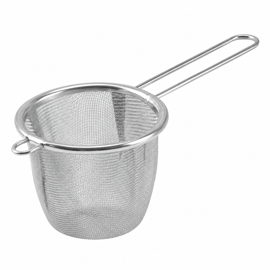 Infusor canastilla de malla fina con mango largo acero inoxidable para té hoja suelta Mahama