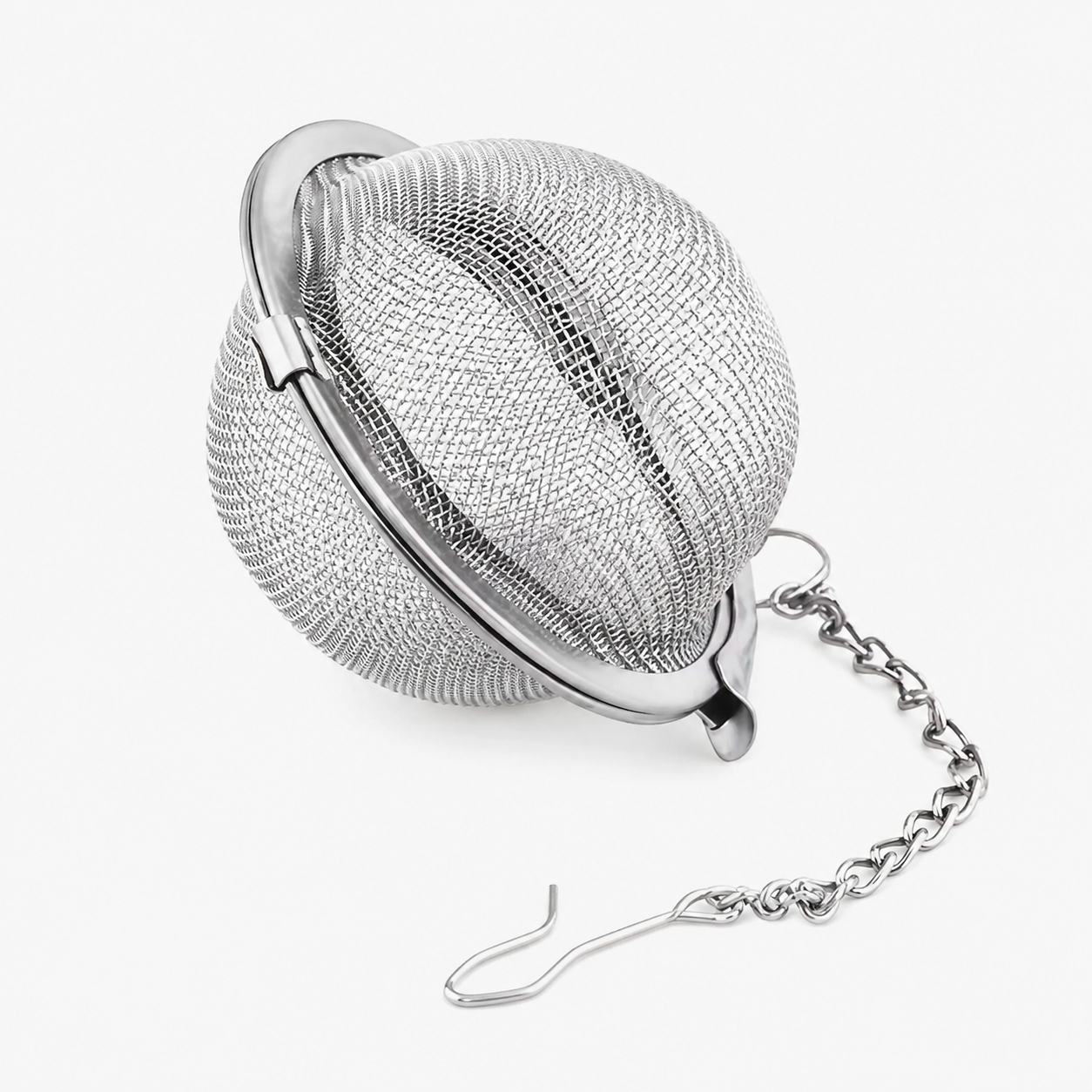 Infusor esfera de malla fina 5.3 cm acero inoxidable con cadena para té hoja suelta Mahama