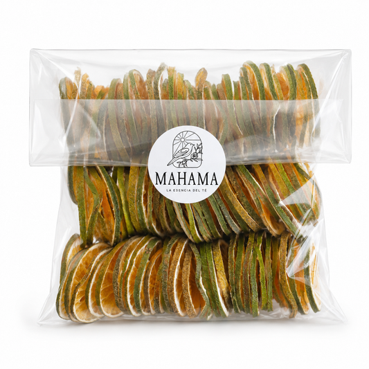 Rodajas de naranja deshidratada Mahama fondo blanco