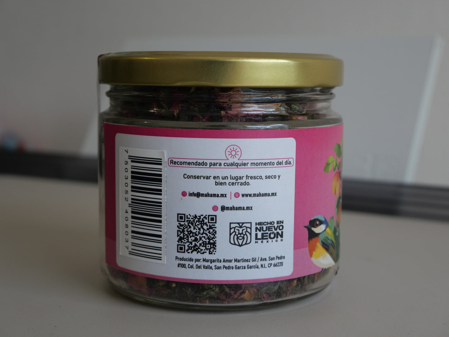 Té Oolong con Rosa y Durazno Artesanal Sin Azúcar | Mahama | 100g