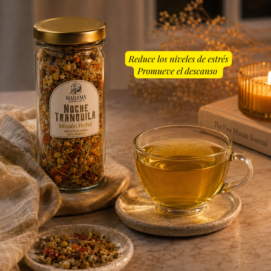 Noche Tranquila — Infusión herbal relajante para un descanso profundo